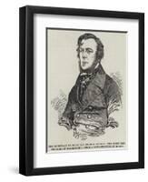 The Secretary of State for Foreign Affairs, the Right Honourable the Earl of Malmesbury-null-Framed Giclee Print