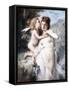 The Secrets of Love (Oil on Canvas)-Adolphe Jourdan-Framed Stretched Canvas