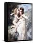 The Secrets of Love (Oil on Canvas)-Adolphe Jourdan-Framed Stretched Canvas
