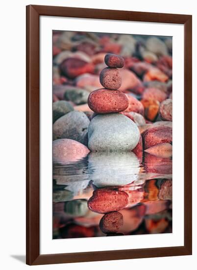 The Secrets of the Pebbles-Philippe Sainte-Laudy-Framed Photographic Print