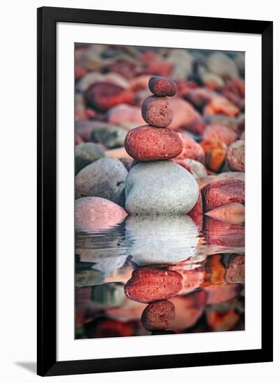 The Secrets of the Pebbles-Philippe Sainte-Laudy-Framed Photographic Print