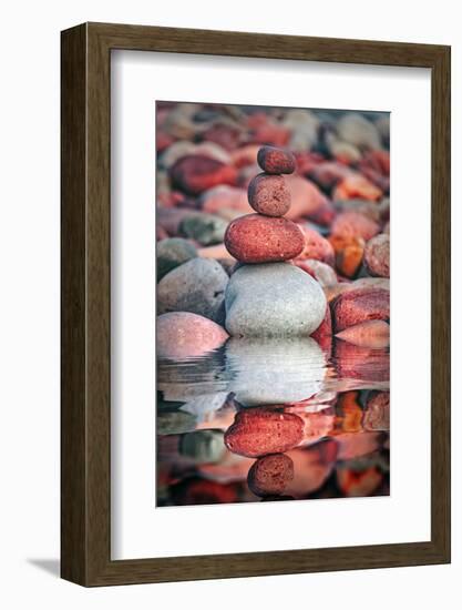 The Secrets of the Pebbles-Philippe Sainte-Laudy-Framed Photographic Print