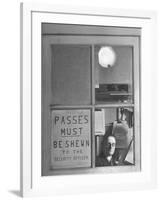 The Security Officer's Box Commanding the Main Entrance, is Manned Night and Day-Hans Wild-Framed Photographic Print