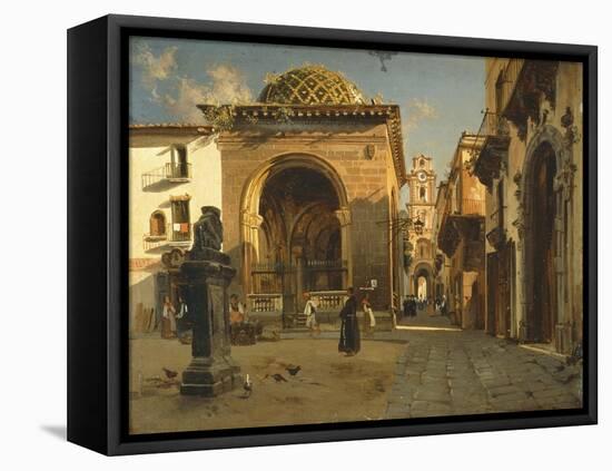 The Sedil Dominova Loggia in Sorrento-Theo Van Doesburg-Framed Stretched Canvas