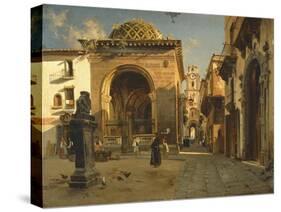 The Sedil Dominova Loggia in Sorrento-Theo Van Doesburg-Stretched Canvas