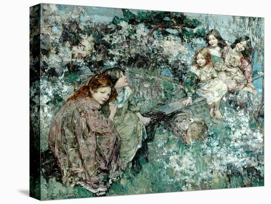 The See-Saw, 1905-Edward Atkinson Hornel-Stretched Canvas