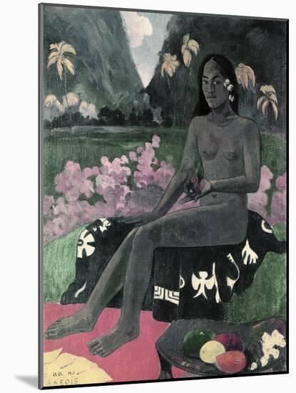 The Seed of Areoi-Paul Gauguin-Mounted Giclee Print