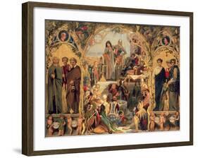 The Seeds and Fruit of English Poetry, 1845-Ford Madox Brown-Framed Giclee Print