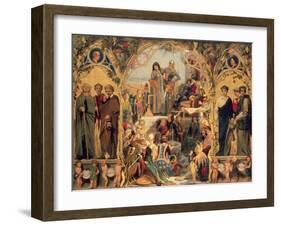 The Seeds and Fruit of English Poetry, 1845-Ford Madox Brown-Framed Giclee Print