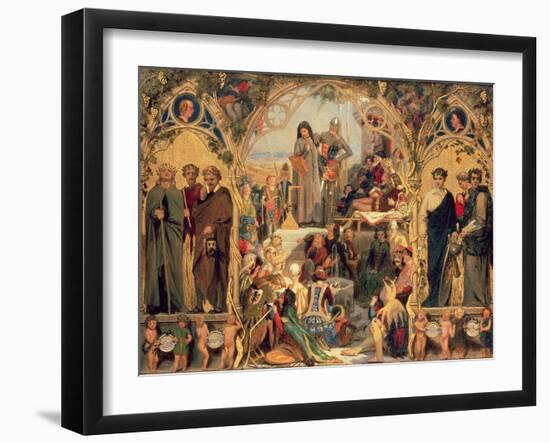 The Seeds and Fruit of English Poetry, 1845-Ford Madox Brown-Framed Giclee Print