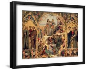 The Seeds and Fruit of English Poetry, 1845-Ford Madox Brown-Framed Giclee Print