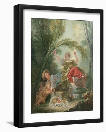 The Seesaw-Jean-Honoré Fragonard-Framed Giclee Print