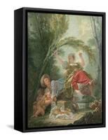 The Seesaw-Jean-Honoré Fragonard-Framed Stretched Canvas