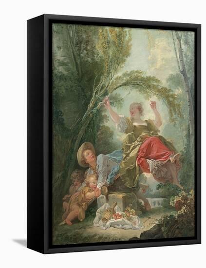 The Seesaw-Jean-Honoré Fragonard-Framed Stretched Canvas