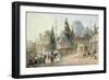 The Sehzade Mosque in Constantinople-Eugène-Napoleon Flandin-Framed Giclee Print