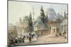 The Sehzade Mosque in Constantinople-Eugène-Napoleon Flandin-Mounted Giclee Print