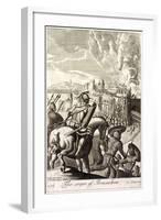 The Seige of Jerusalem Illustration-null-Framed Giclee Print