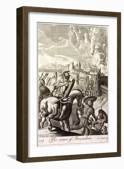 The Seige of Jerusalem Illustration-null-Framed Giclee Print