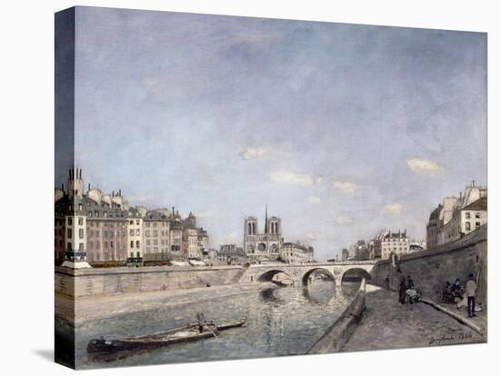 The Seine and Notre-Dame, 1864-null-Stretched Canvas