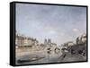 The Seine and Notre-Dame, 1864-null-Framed Stretched Canvas