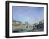 The Seine and Notre Dame in Paris, 1864-Johan Barthold Jongkind-Framed Giclee Print