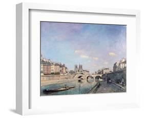 The Seine and Notre-Dame in Paris, 1864-Johan Barthold Jongkind-Framed Giclee Print