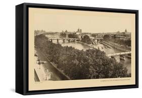 The Seine and the City-Isle-Helio E. Ledeley-Framed Stretched Canvas