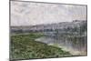 The Seine and the Hills of Chantemsle; La Seine Et Les Coteaux De Chantemsle, 1880-Claude Monet-Mounted Giclee Print