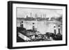 The Seine and the Quays at Bercy, Paris, 1931-Ernest Flammarion-Framed Giclee Print