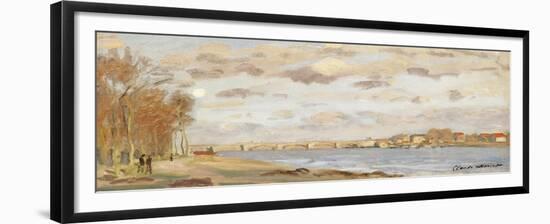 The Seine at Argenteuil, 1872-Claude Monet-Framed Giclee Print