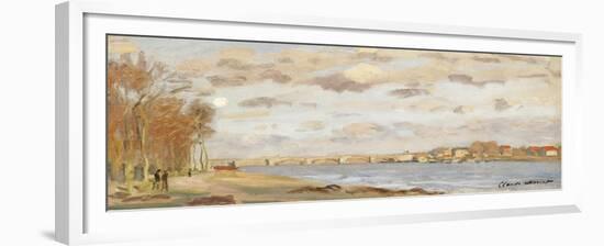 The Seine at Argenteuil, 1872-Claude Monet-Framed Giclee Print