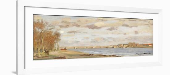 The Seine at Argenteuil, 1872-Claude Monet-Framed Giclee Print