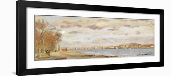 The Seine at Argenteuil, 1872-Claude Monet-Framed Giclee Print