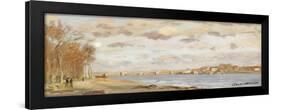 The Seine at Argenteuil, 1872-Claude Monet-Framed Giclee Print