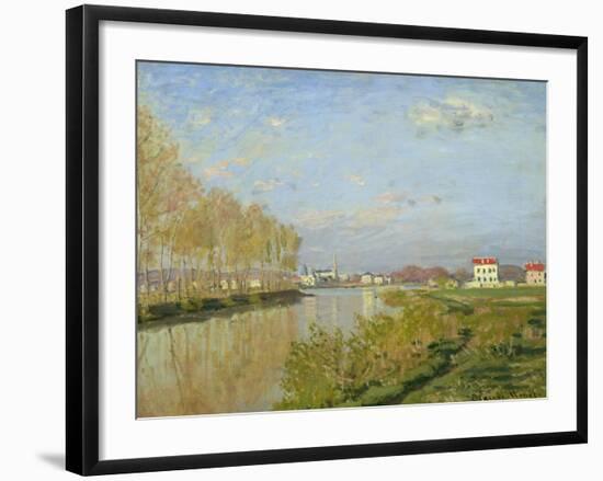 The Seine at Argenteuil, 1873-Claude Monet-Framed Giclee Print