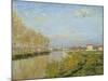 The Seine at Argenteuil, 1873-Claude Monet-Mounted Giclee Print