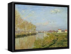 The Seine at Argenteuil, 1873-Claude Monet-Framed Stretched Canvas