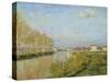 The Seine at Argenteuil, 1873-Claude Monet-Stretched Canvas