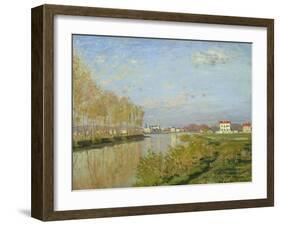 The Seine at Argenteuil, 1873-Claude Monet-Framed Giclee Print