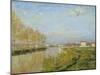 The Seine at Argenteuil, 1873-Claude Monet-Mounted Giclee Print