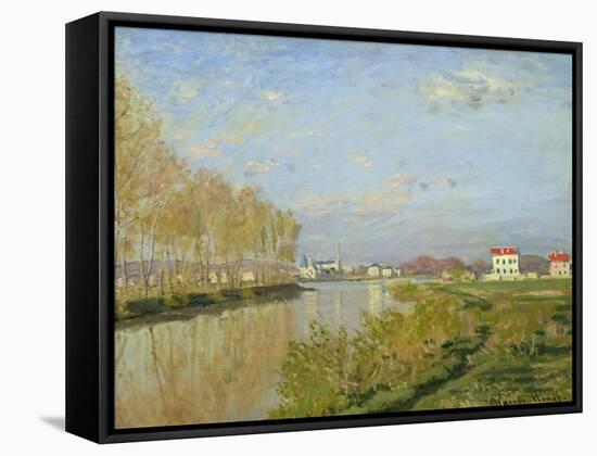 The Seine at Argenteuil, 1873-Claude Monet-Framed Stretched Canvas