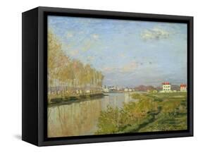 The Seine at Argenteuil, 1873-Claude Monet-Framed Stretched Canvas