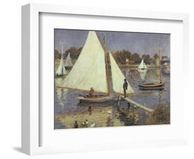 The Seine at Argenteuil, 1874-Pierre-Auguste Renoir-Framed Premium Giclee Print