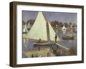 The Seine at Argenteuil, 1874-Pierre-Auguste Renoir-Framed Giclee Print