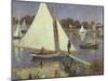 The Seine at Argenteuil, 1874-Pierre-Auguste Renoir-Mounted Giclee Print