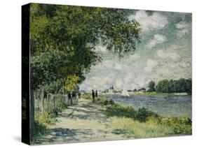 The Seine at Argenteuil, 1875-Claude Monet-Stretched Canvas