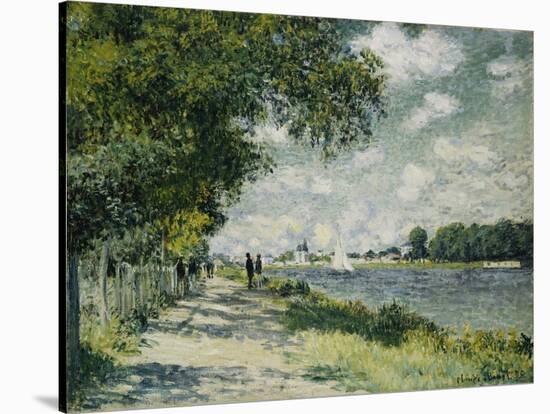 The Seine at Argenteuil, 1875-Claude Monet-Stretched Canvas