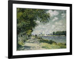 The Seine at Argenteuil, 1875-Claude Monet-Framed Giclee Print