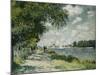 The Seine at Argenteuil, 1875-Claude Monet-Mounted Giclee Print