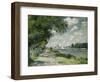 The Seine at Argenteuil, 1875-Claude Monet-Framed Premium Giclee Print